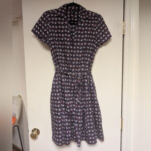 Brooks Brothers Tie Button Down Dress Size 10